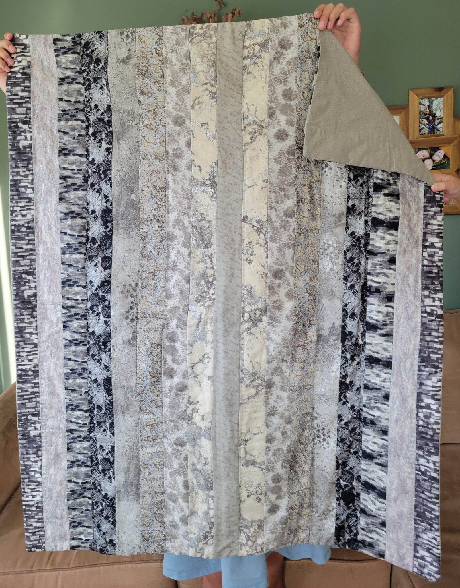 18.) Quilted lap blanket